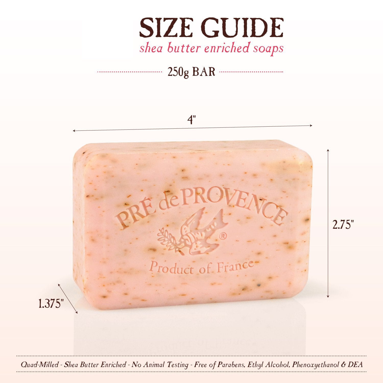 Artisanal Soap Bar, Enriched with Organic Shea Butter, Natural French Skincare, Quad Milled for Rich Smooth Lather, 8.8 Ounce, Lemongrass