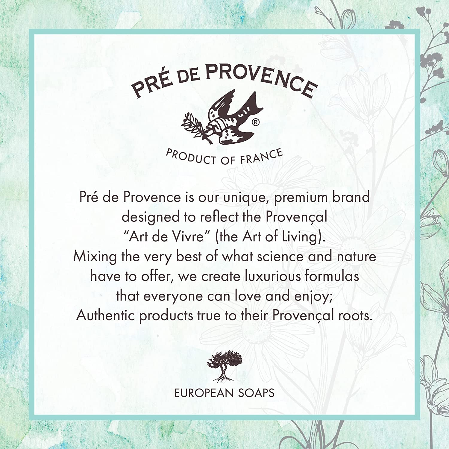 Artisanal Soap Bar, Enriched with Organic Shea Butter, Natural French Skincare, Quad Milled for Rich Smooth Lather, 8.8 Ounce, Lemongrass